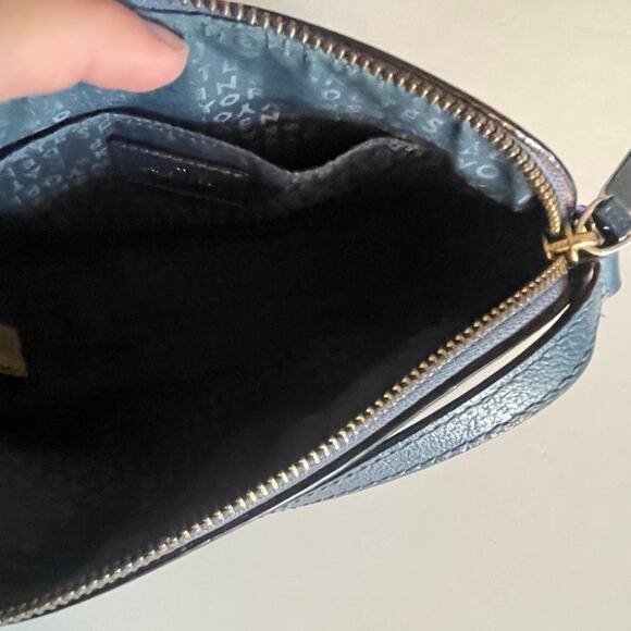 Kate Spade Blue Wellesley Hanna Leather Crossbody Handbag Shoulder Bag Purse - Picture 6 of 11